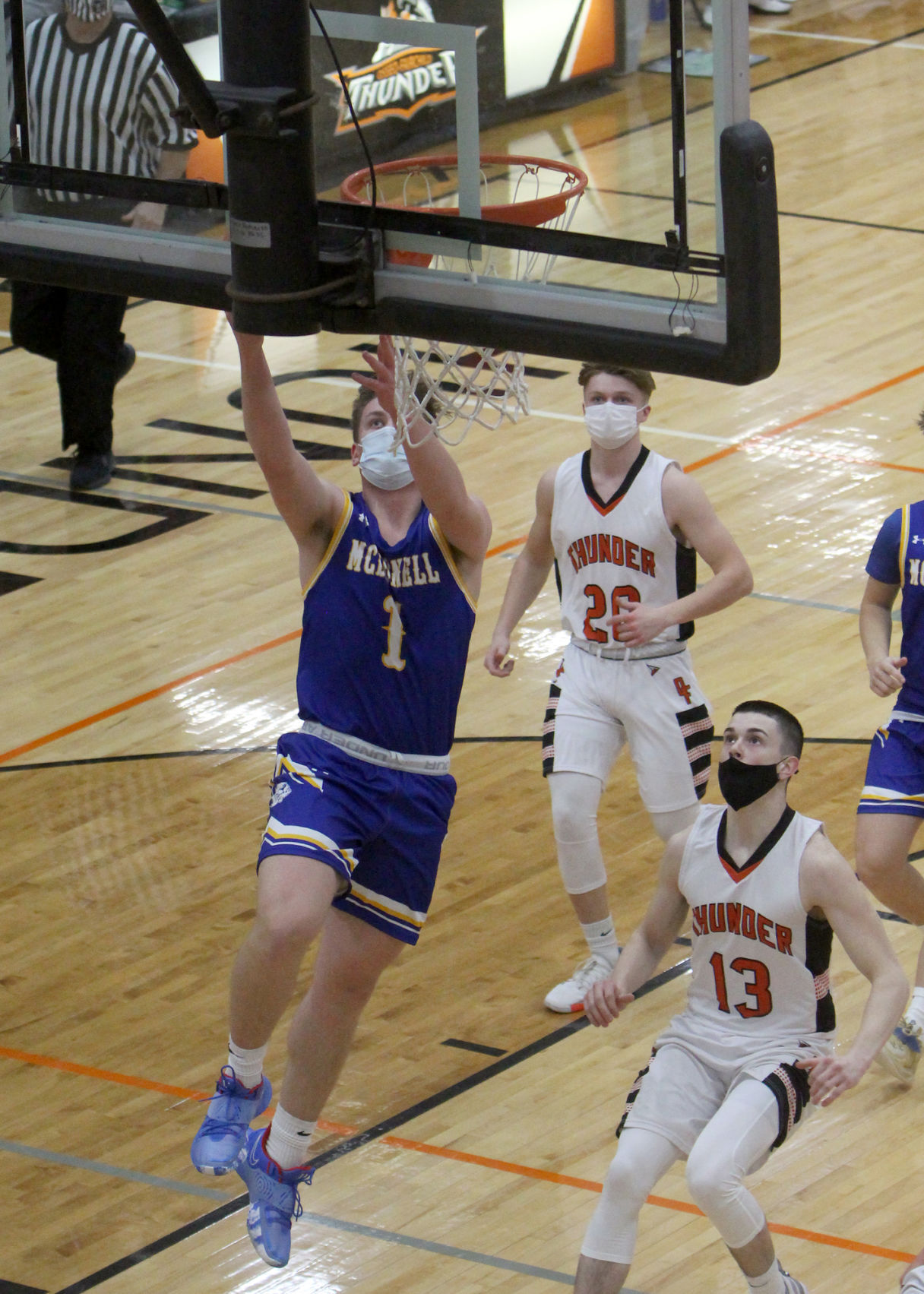 McDonell boys basketball at Osseo-Fairchild 1-11-21